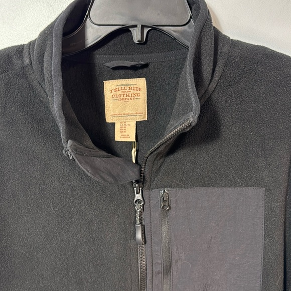 Telluride Clothing Company Jacket Black Zip Front‎ Fleece in Size XL  NWT - Picture 5 of 15